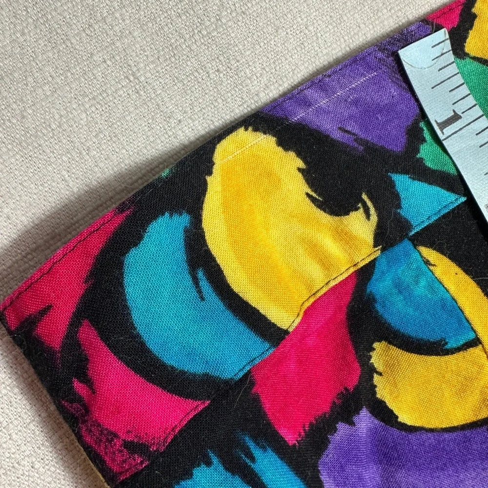 VTG Maggie Lawrence Skirt Womens 10 Multicolor Abstract Midi USA